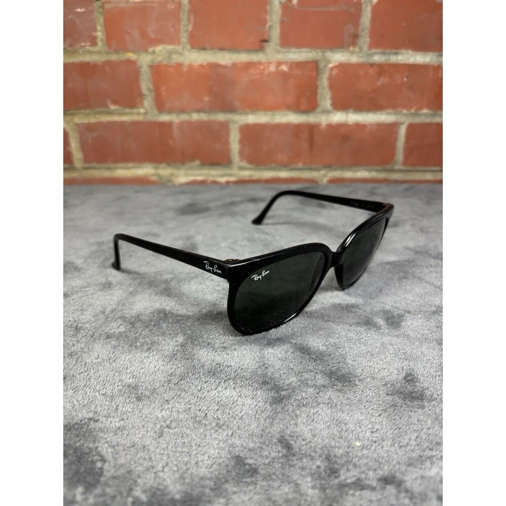 Vintage 90s Ray Ban Bausch & Lomb Black Frame Sunglasses France Worn Used Rare